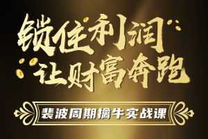 游资令胡冲《裴波周期擒牛实战》