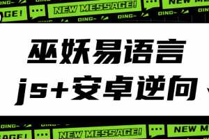 2021年最新巫妖易语言+js逆向+安卓逆向hook培训教程