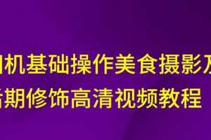 相机美食摄影及后期修饰教程