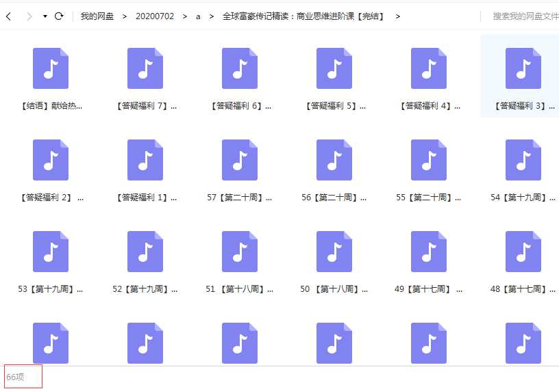 全球富豪传记精读:商业思维进阶课目录