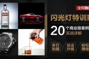 高卓鹏：闪光灯特训班-20个商业案例实战