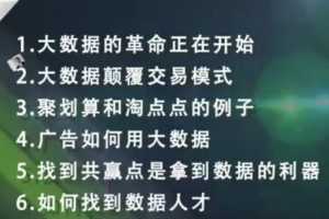 【投放广告】阿里巴巴闵万里：大数据在业务上的作用