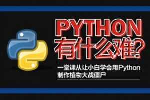 Python轻松入门到项目实战教学 高清完整102课时