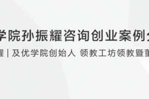 及优学院孙振耀咨询创业案例分享