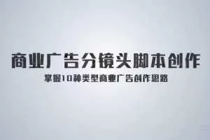 《孙晓迪分镜头脚本》掌握10种类型商业广告创作思路