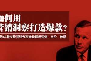 顶尖商业营销洞察-如何用营销洞察打造爆款