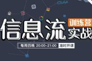 信息流广告营销入门以及实战视频教程