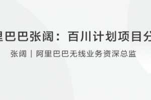 阿里巴巴张阔百川计划项目分享