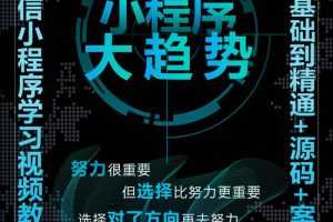 小程序开发实战合集视频教程