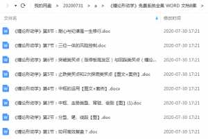 《缠论形动学》系统WORD 文档8集