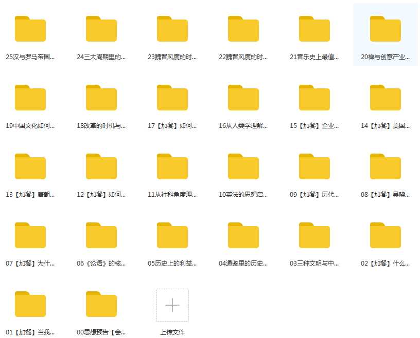 吴晓波丨思想食堂丨大家通识课目录