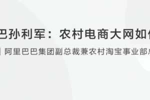 【创业分享】阿里巴巴孙利军农村电商大网如何铺设