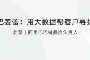 【创业分享】阿里巴巴姜蕾用大数据帮客户寻找新机会