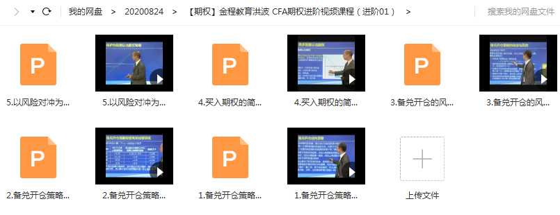 CFA期权进阶视频课程