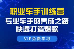 直通车训练营课程：专业车手的养成之路，快速打造爆款（8节-无水印直播课）