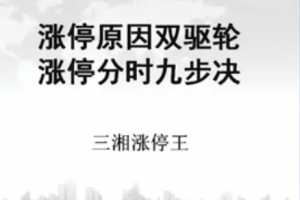三湘涨停王：涨停狙击手特训班 共6课