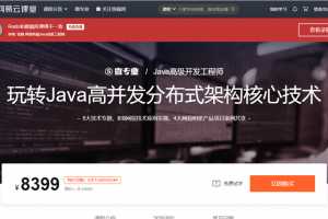 微专业Java高级开发工程师 玩转Java高并发分布式架构完整版（价值8399）
