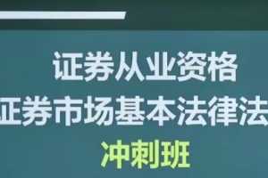 李泽瑞证券从业资格证券市场基本法律法规冲刺班