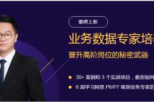 业务数据专家培养计划，晋升高阶岗位的秘密武器（价值3999）