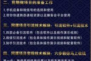 狼叔亲自操作的虚拟网课项目视频教程，轻松做到月入上万