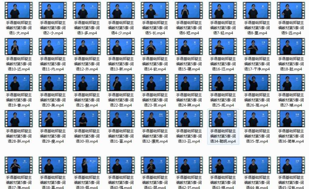 手语基础郑璇主编教材第5套