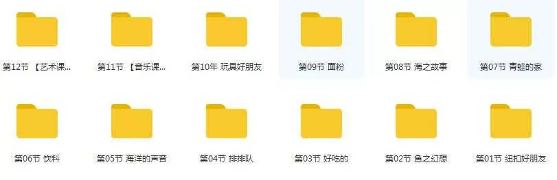 27个月宝宝早教游戏训练视频课程内容目录