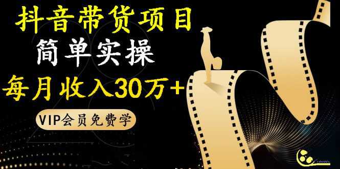 抖音淘客赚钱：带货项目，简单实操每月收入30万+