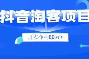财神大咖会：抖音淘客项目月入净利80万+全是硬核干货，抖音赚钱真不难！