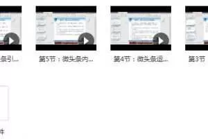 今日头条微头条快速吸粉课，内部操作手法