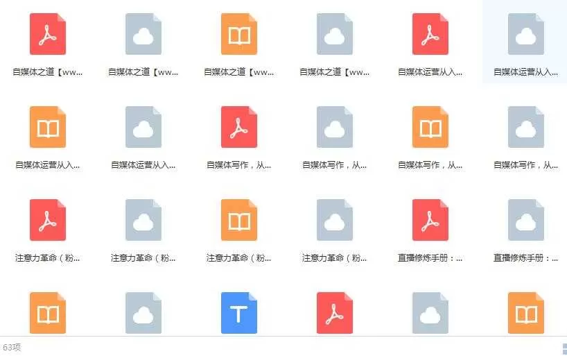 15本自媒体电子书籍目录