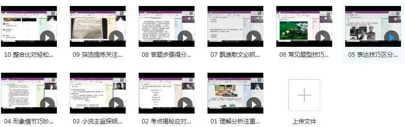 2019高考语文复习之高分现代文答题技巧训练教学视频目录