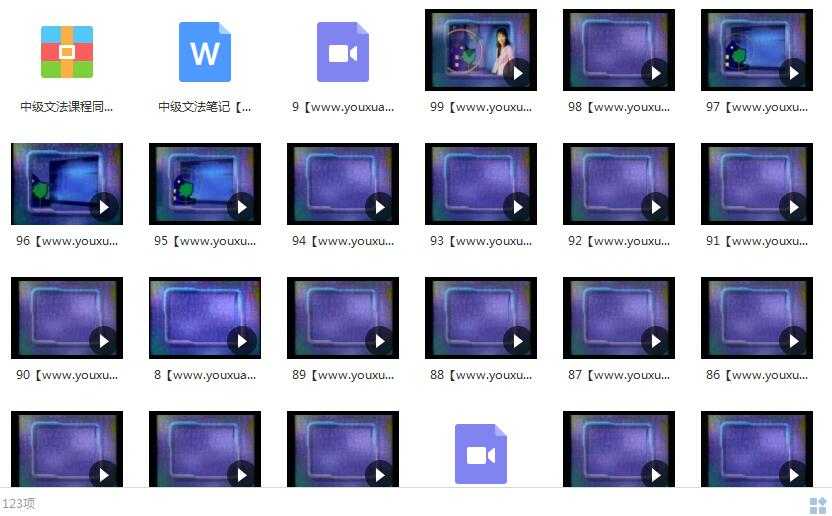 英语语法中级篇教学视频内容目录