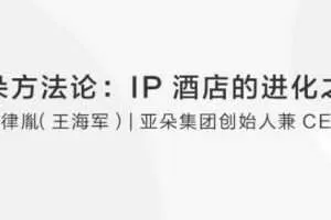 耶律胤亚朵方法论：IP酒店的进化之路