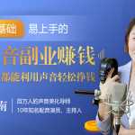 顾雅南易上手的20堂好声音副业赚钱课，让90%的人都能用声音轻松挣钱