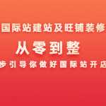 阿里国际站建站及旺铺装修策略：从零到整，一步步引导你做好国际站开店工作