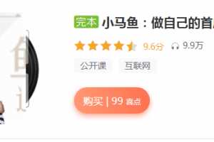 小马鱼:做自己的首席运营官40讲(大厂牌运营心法)