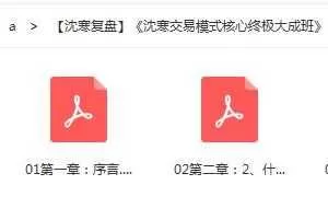 沈寒复盘毕业班《沈寒交易模式核心终极大成班》