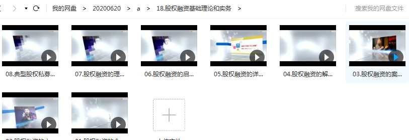 翟山鹰股权融资基础理论和实务讲座视频目录