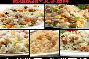 【花式炒饭】花式炒饭教程全套视频文字资料