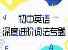 初中英语词法知识深度进阶辅导教学视频(万门中学 Lance)