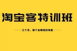 卓让淘宝客实战特训营，三个月做个会赚钱的淘客