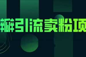 豆瓣引流卖粉项目