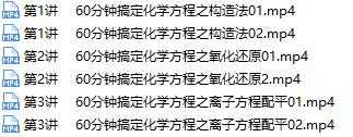 60分钟搞定高中化学方程知识点专题辅导教学视频截图