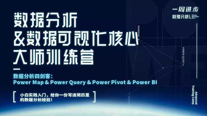 月薪30K【数据分析可视化核心大师训练营】这个时代，正在犒劳这样的人