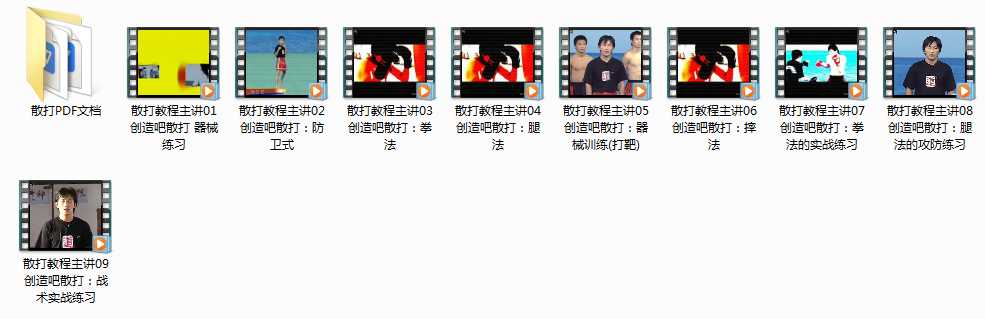 散打搏击格斗入门到精通散打教程主讲