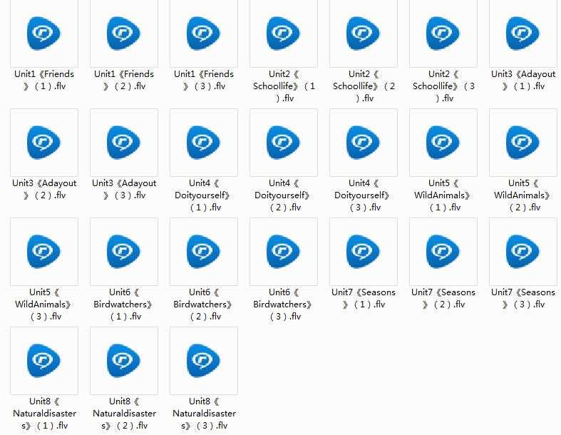 译林版初二（八年级）英语上册课本知识点同步视频教学网课全套内容目录
