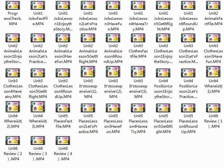【北师大版三起点】五年级英语上册课本知识点同步视频教学网课内容目录