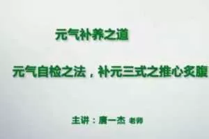 添油接命与补养之道元气检查秘法养生视频教程修真