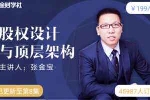 张金宝-股权设计与顶层架构