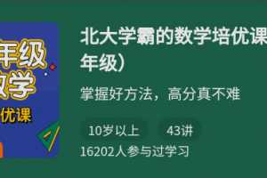 北大学霸的数学培优课（五年级）